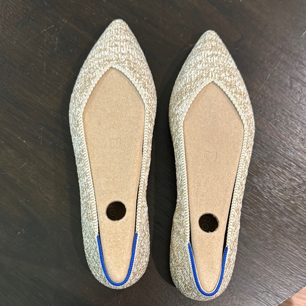 Women's Gold pattern Flats